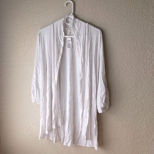 Soma NWT 3/4 sleeve open wrap.